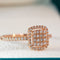 0.35ct Natural Brilliant Diamonds 18k Gold Engagement Ring - 10US04